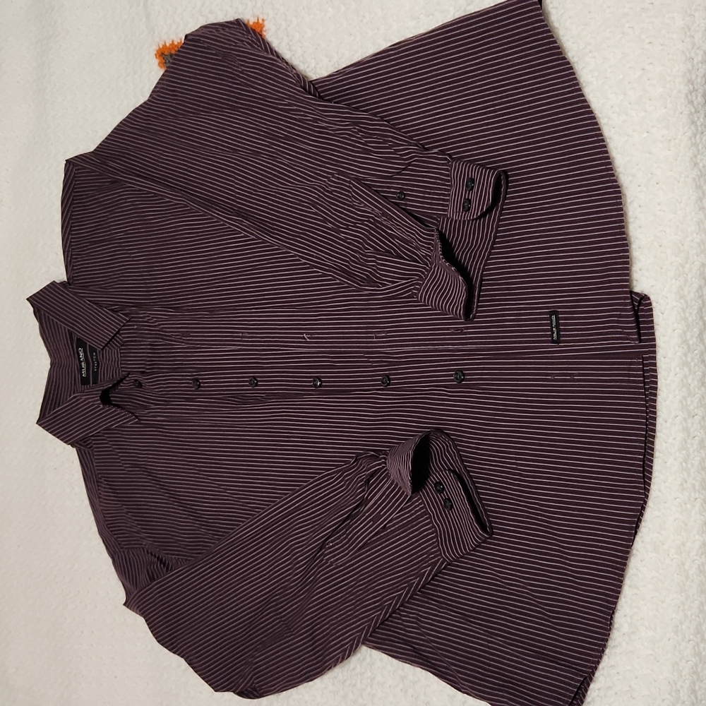 Purple stripe dress shirt